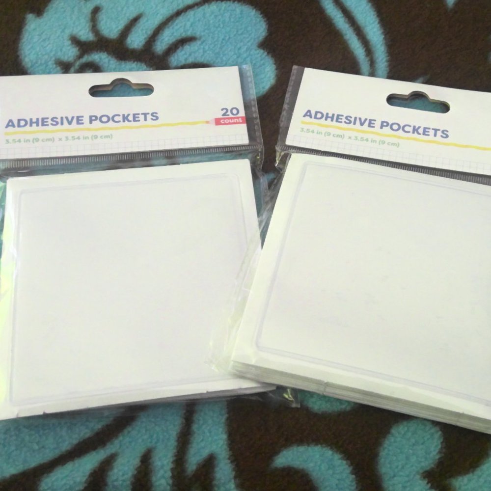 Target Adhesive Label Pockets, set of 2